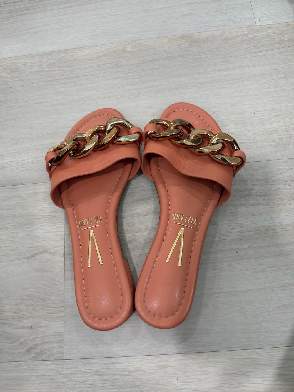 Vizzano Coral Chain-Trim Slide Mules